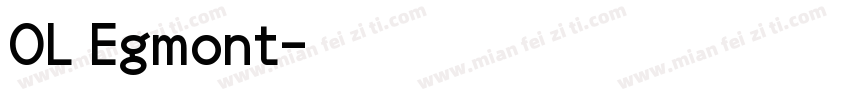 OL Egmont字体转换